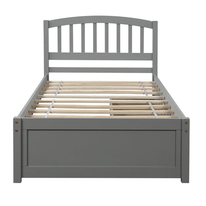 Platform Storage Bed Wood Bed Frame With Two Drawers And Headboard - The Sleep Loft - Online Mattress Showroom NYC