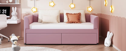 Upholstered Daybed With Ergonomic Design Backrest - The Sleep Loft - Online Mattress Showroom NYC