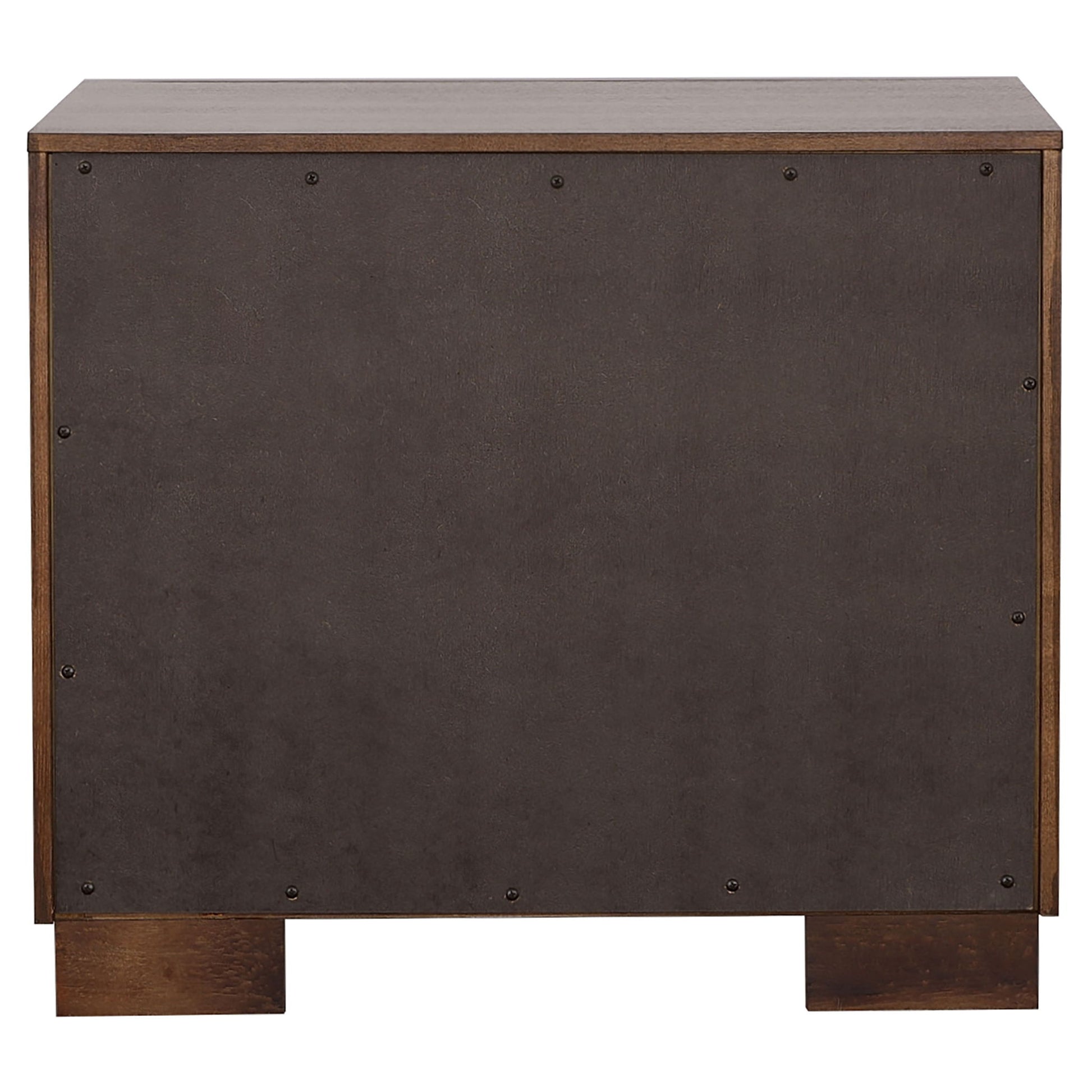 Polk - 2 Drawer Nightstand With Slim Handles - Cappuccino - The Sleep Loft - Online Mattress Showroom NYC