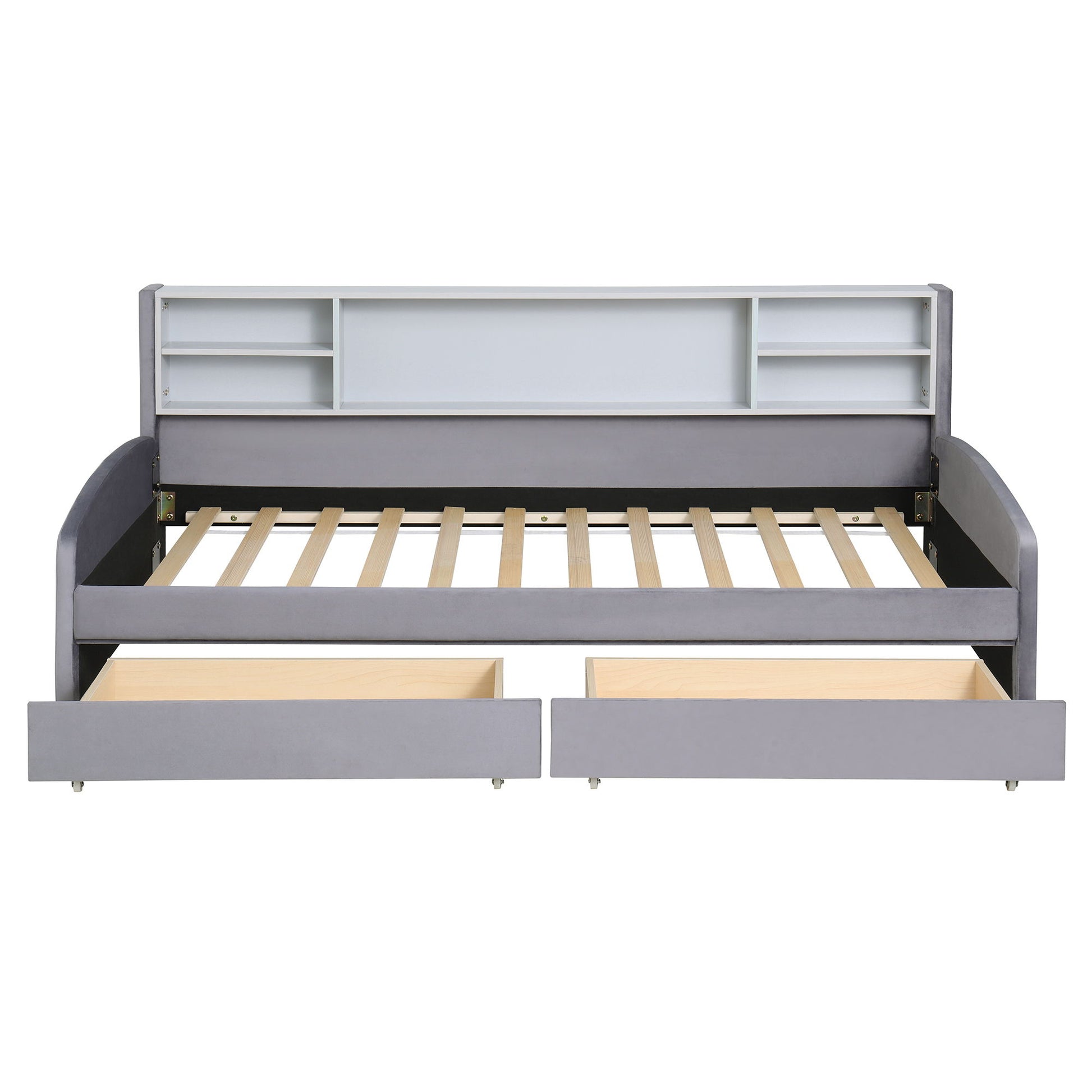 Luxurious Upholstered Platform Bed With Storage Drawers - The Sleep Loft - Online Mattress Showroom NYC