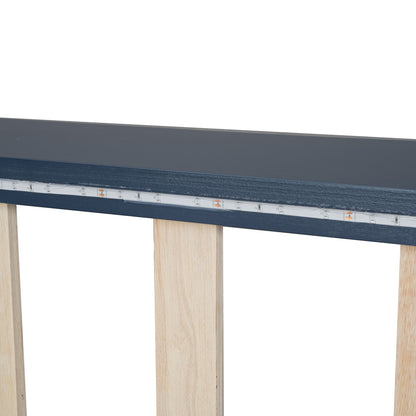 Race Car Shaped Platform Bed With LED And Upholstered Backrest In - The Sleep Loft - Online Mattress Showroom NYC