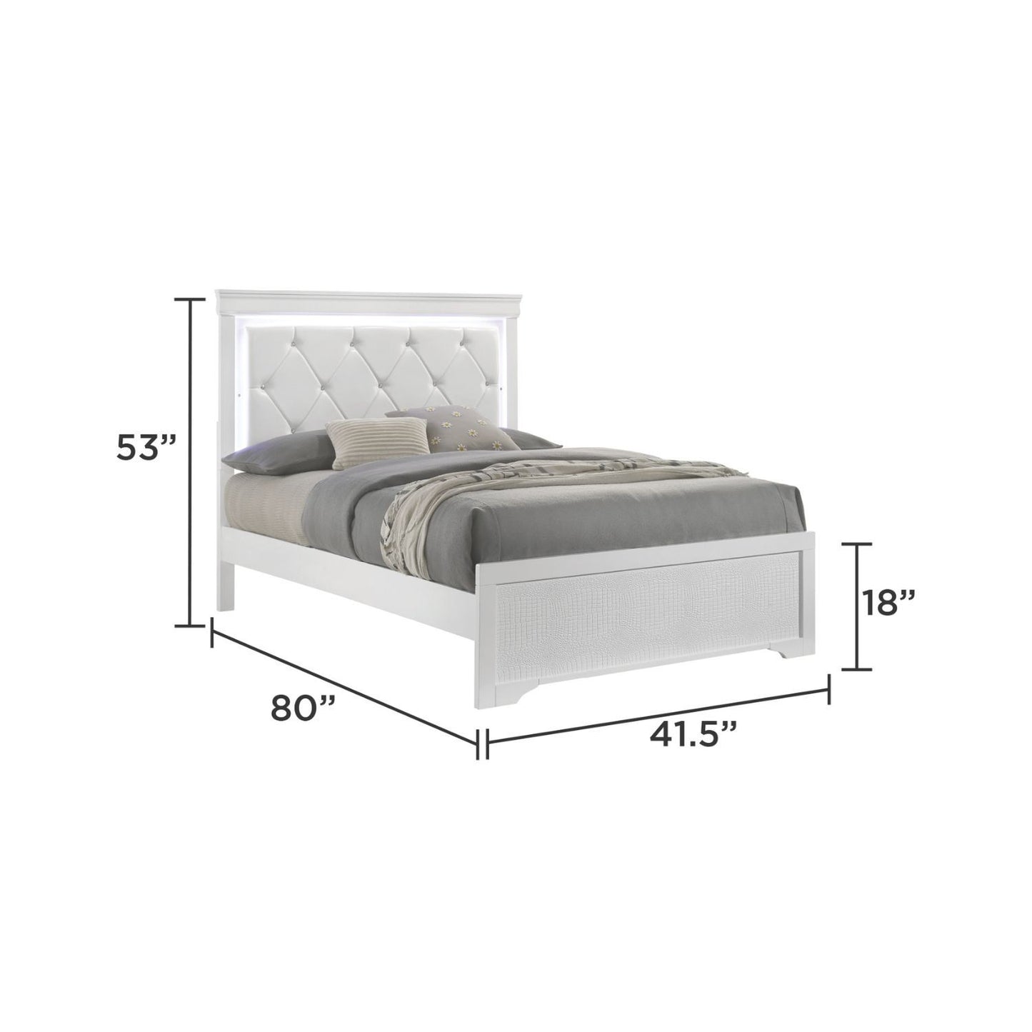 Blaze - Bed With LED Headboard - The Sleep Loft - Online Mattress Showroom NYC