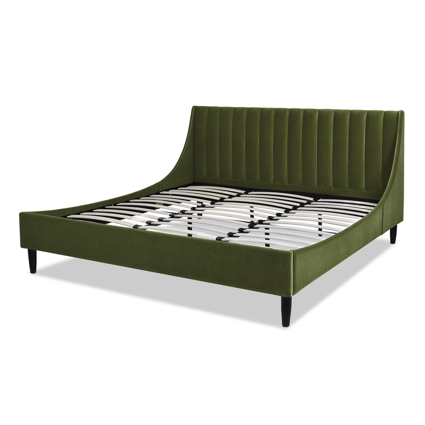 Aspen - Vertical Tufted Modern Headboard Platform Bed Set - The Sleep Loft - Online Mattress Showroom NYC