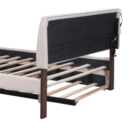 Upholstered Platform Bed With Trundle - The Sleep Loft - Online Mattress Showroom NYC