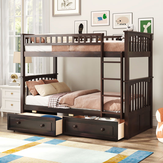 Bunk Bed With Drawers, Convertible Design - The Sleep Loft - Online Mattress Showroom NYC