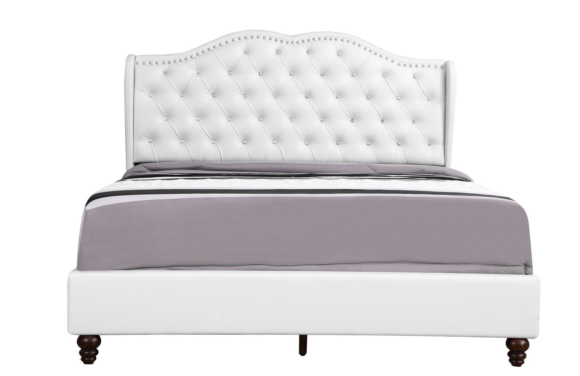 Upholstered Velvet Bed Transitional - The Sleep Loft - Online Mattress Showroom NYC