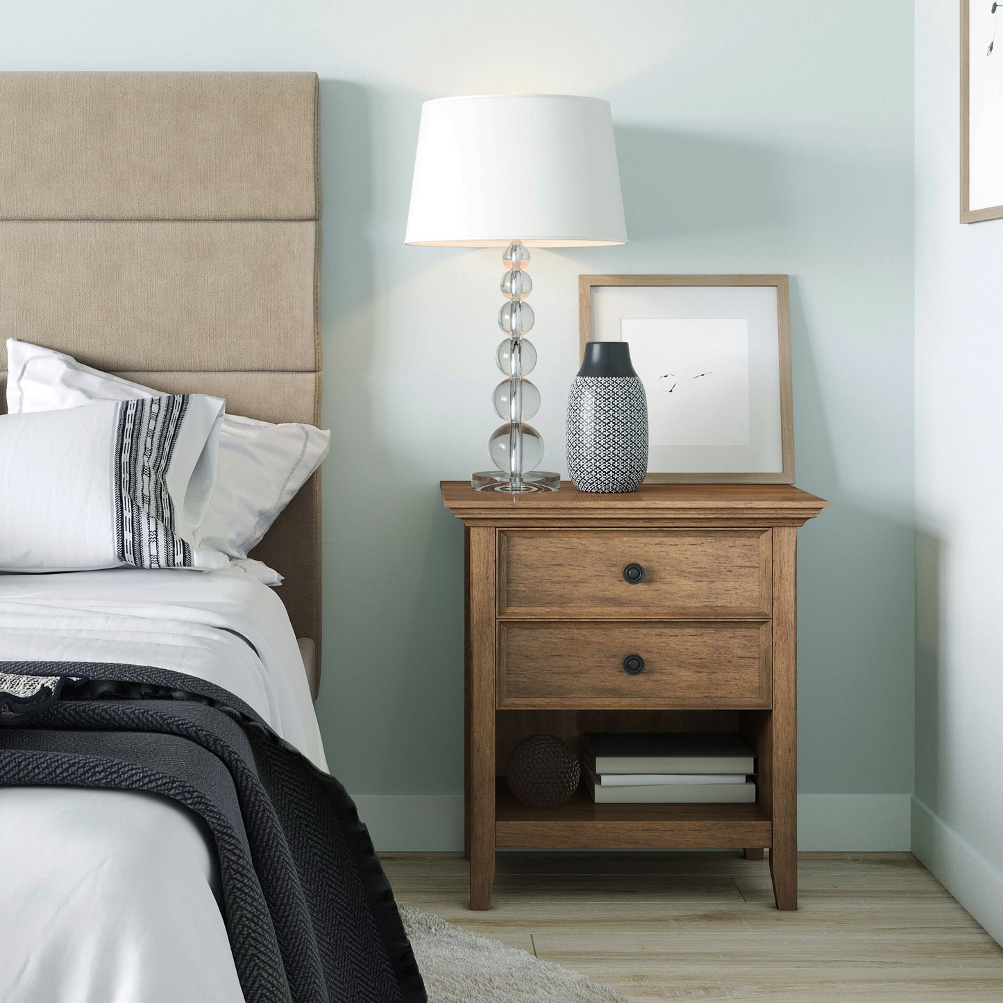 Amherst - Handcrafted Bedside Table - The Sleep Loft - Online Mattress Showroom NYC
