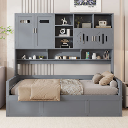 Daybed With All-In-One Cabinet And Shelf - The Sleep Loft - Online Mattress Showroom NYC