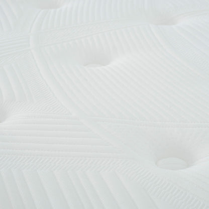 12'' Queen Size Hybrid Mattress In A Box, Plush Gel Memory Foam Mattress Top With Pocket Coil Base - Gray / White - The Sleep Loft - Online Mattress Showroom NYC