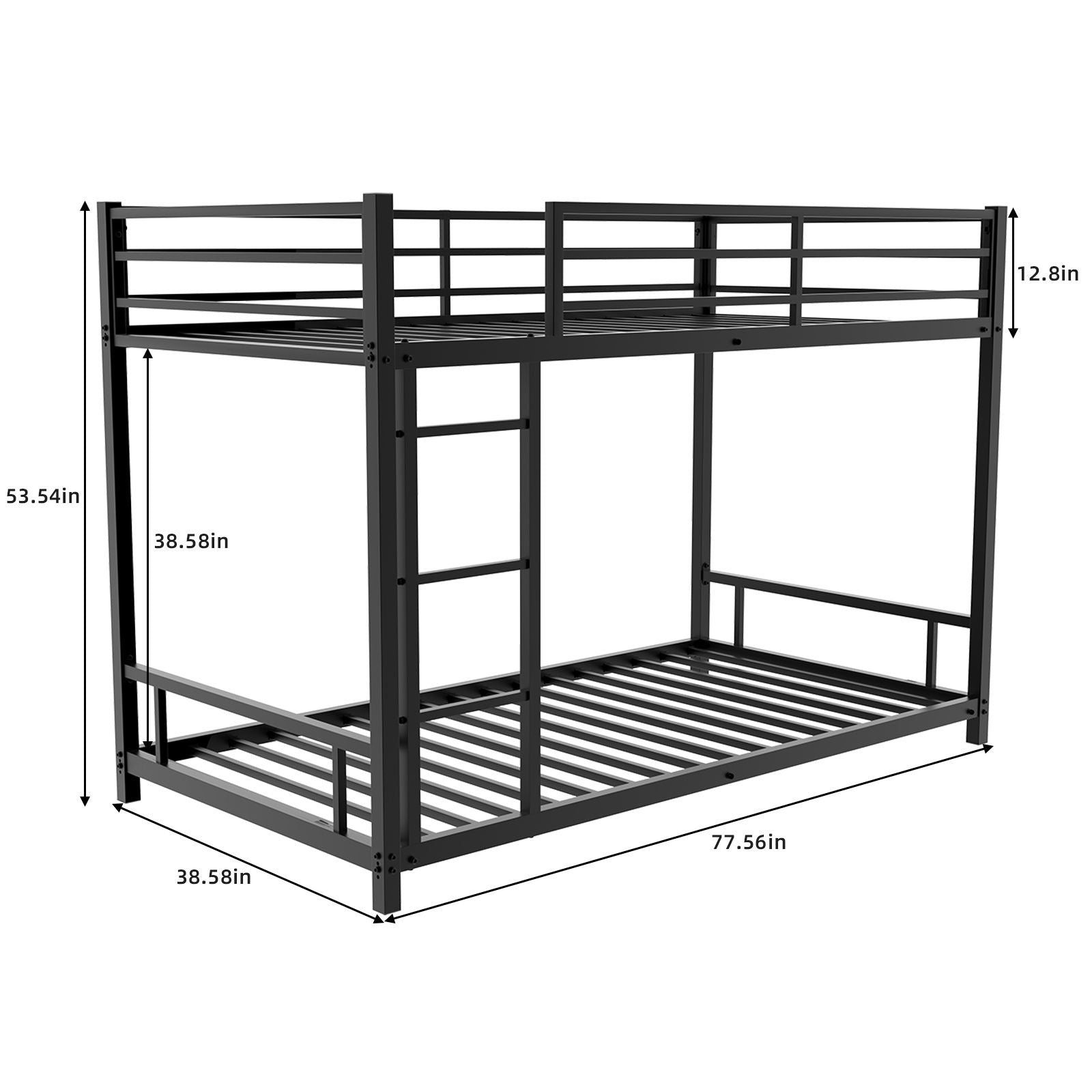 Bunk Bed With Noise Reduction And Safety Guardrail - The Sleep Loft - Online Mattress Showroom NYC