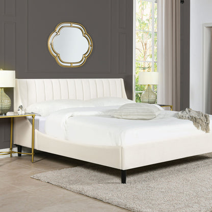 Aspen - Vertical Tufted Modern Headboard Platform Bed Set - The Sleep Loft - Online Mattress Showroom NYC