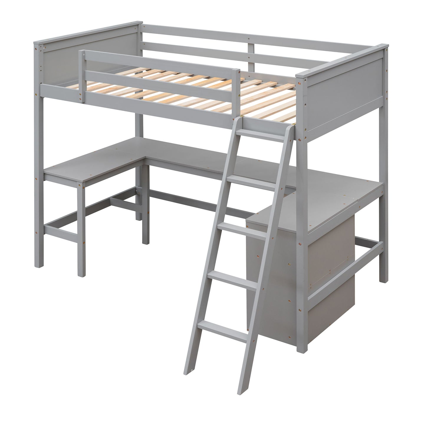 Loft Bed With Shelves With Desk - The Sleep Loft - Online Mattress Showroom NYC
