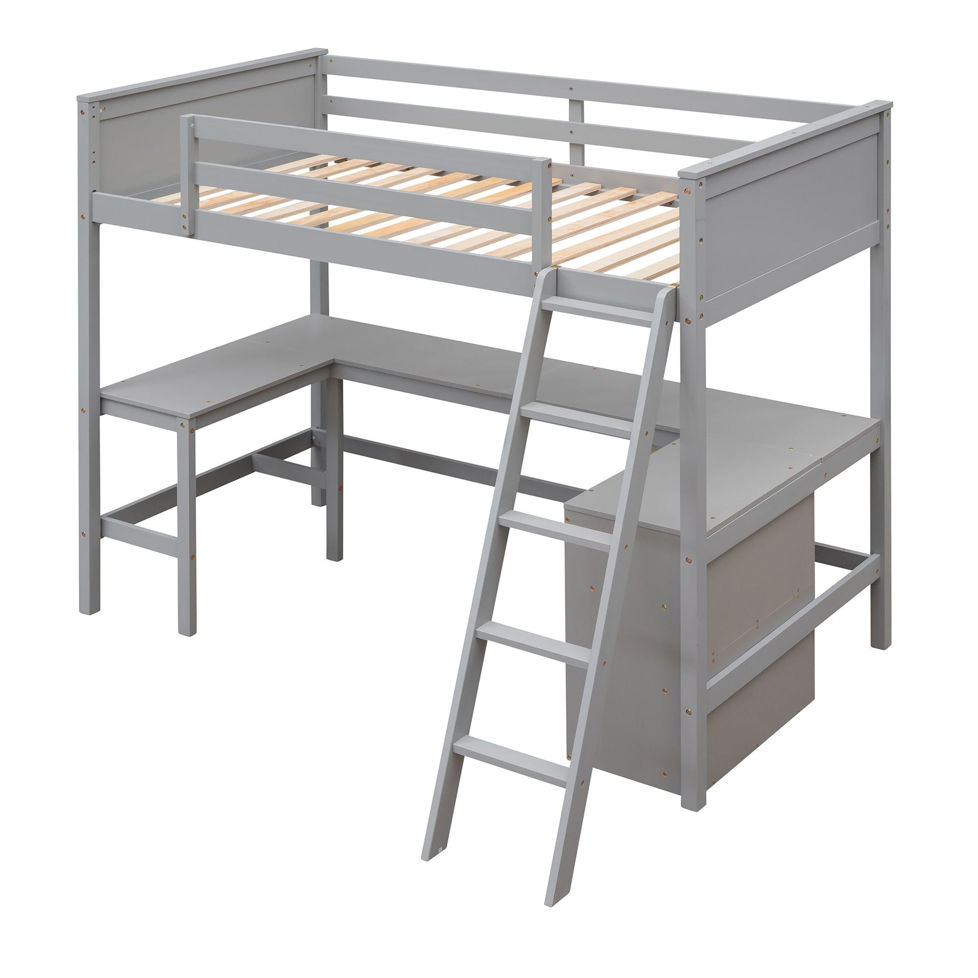 Loft Bed With Shelves With Desk - The Sleep Loft - Online Mattress Showroom NYC