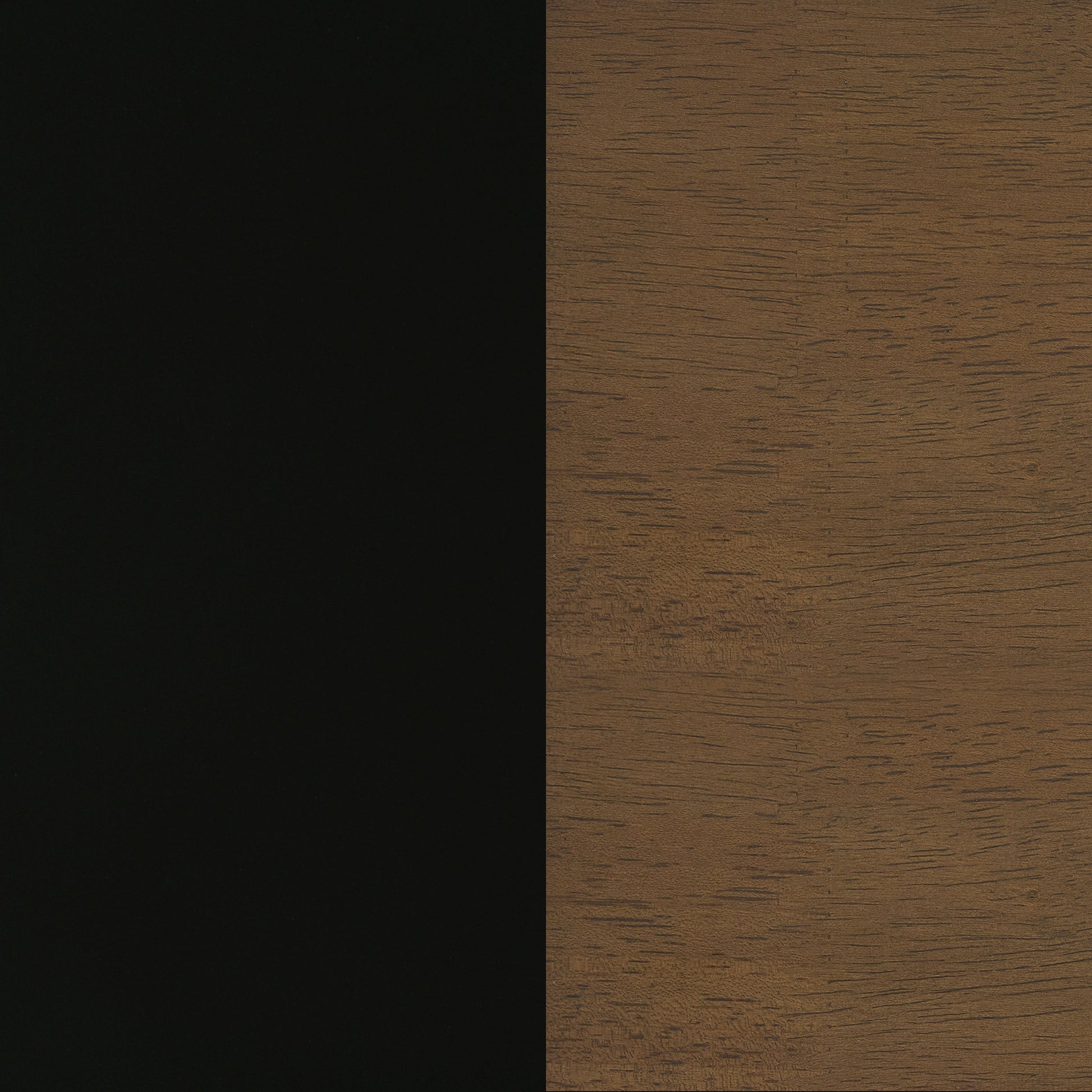 Morris Twin Over Twin Wood Bunk Bed Black and Walnut