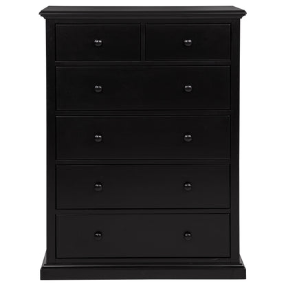 Sumerlin 6-drawer Bedroom Chest of Drawers Black