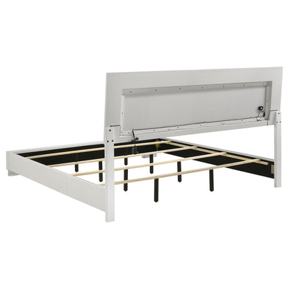 Strick & Bolton - High Gloss Panel Bed With LED Lights - The Sleep Loft - Online Mattress Showroom NYC