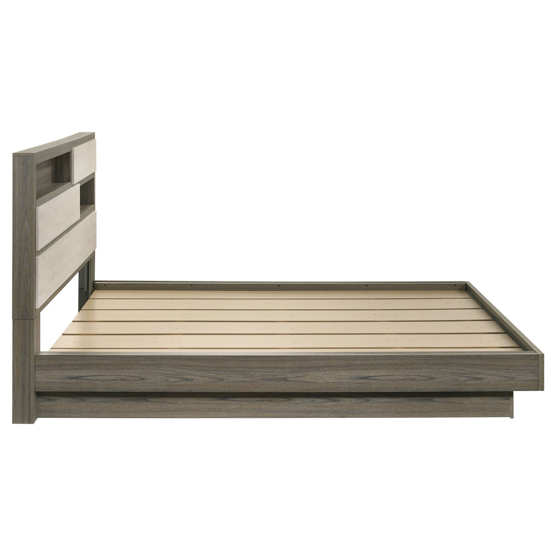 Edmondson - Bookcase Headboard Bed - The Sleep Loft - Online Mattress Showroom NYC