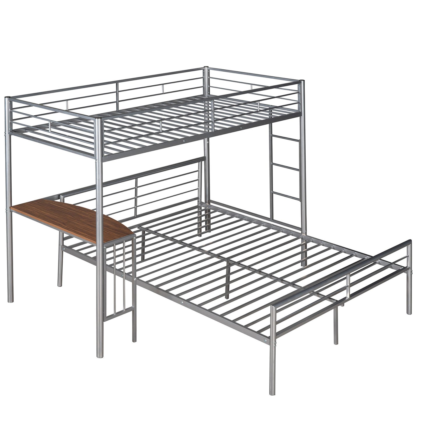 Bunk Bed With Desk, Ladder And Quality Slats For Bedroom - The Sleep Loft - Online Mattress Showroom NYC