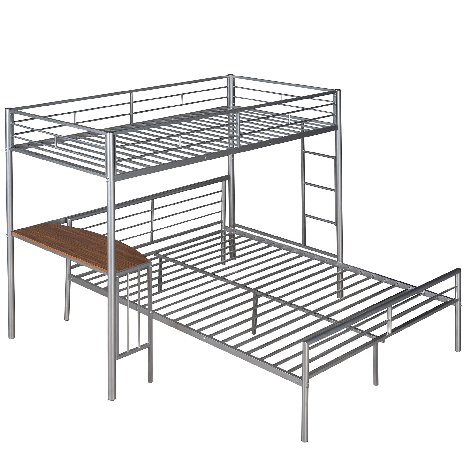 Bunk Bed With Desk, Ladder And Quality Slats For Bedroom - The Sleep Loft - Online Mattress Showroom NYC