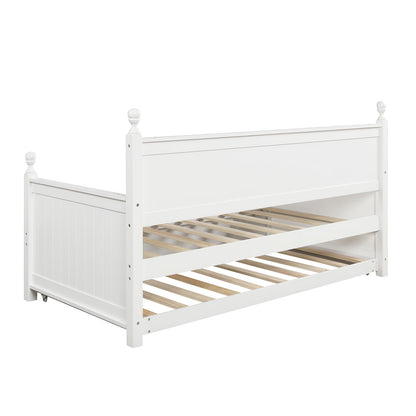 Twin Size Daybed & Twin Size Trundle - White - The Sleep Loft - Online Mattress Showroom NYC