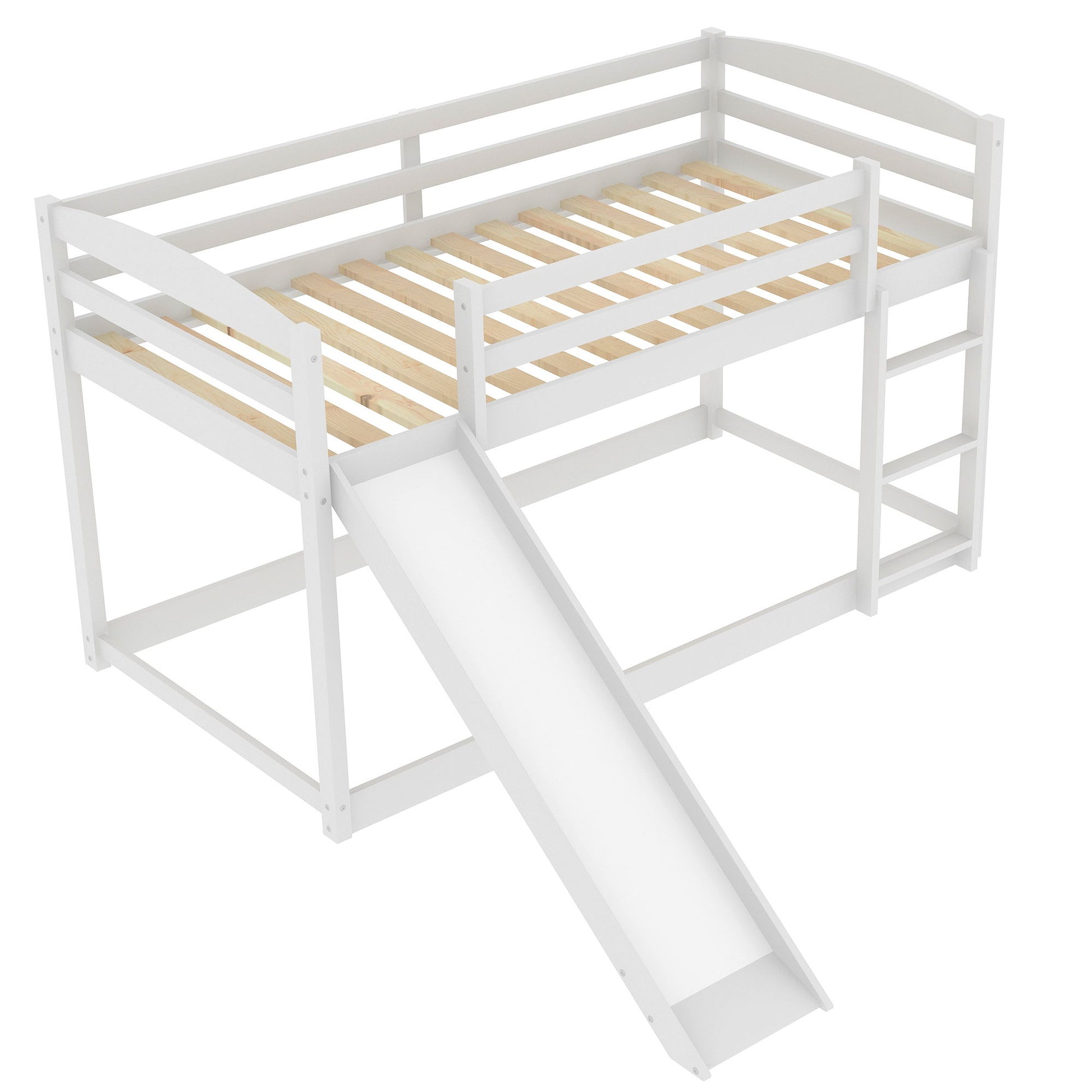 Durable Bunk Bed With Convertible Slide And Ladder - The Sleep Loft - Online Mattress Showroom NYC