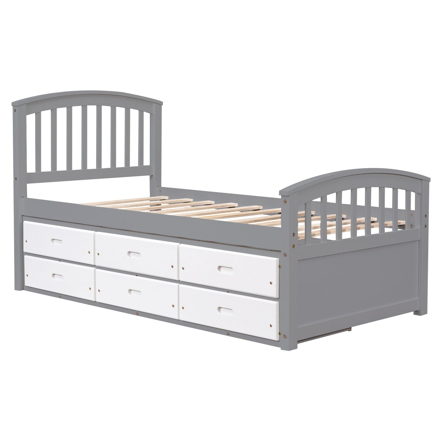 Platform Storage Bed Solid Wood Bed With 6 Drawers - The Sleep Loft - Online Mattress Showroom NYC