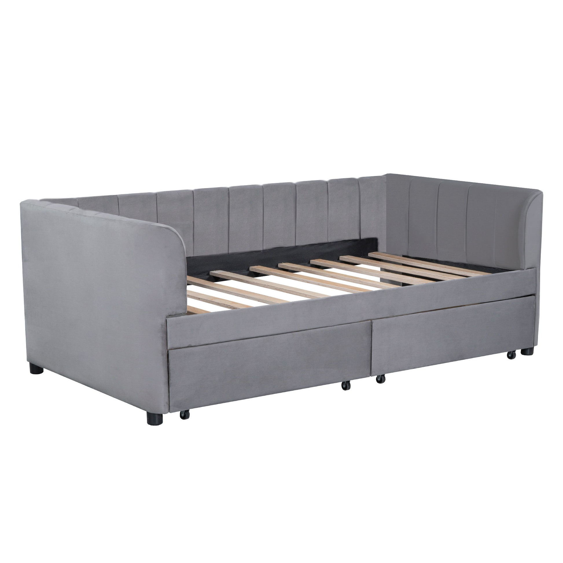 Upholstered Daybed With Ergonomic Design Backrest - The Sleep Loft - Online Mattress Showroom NYC