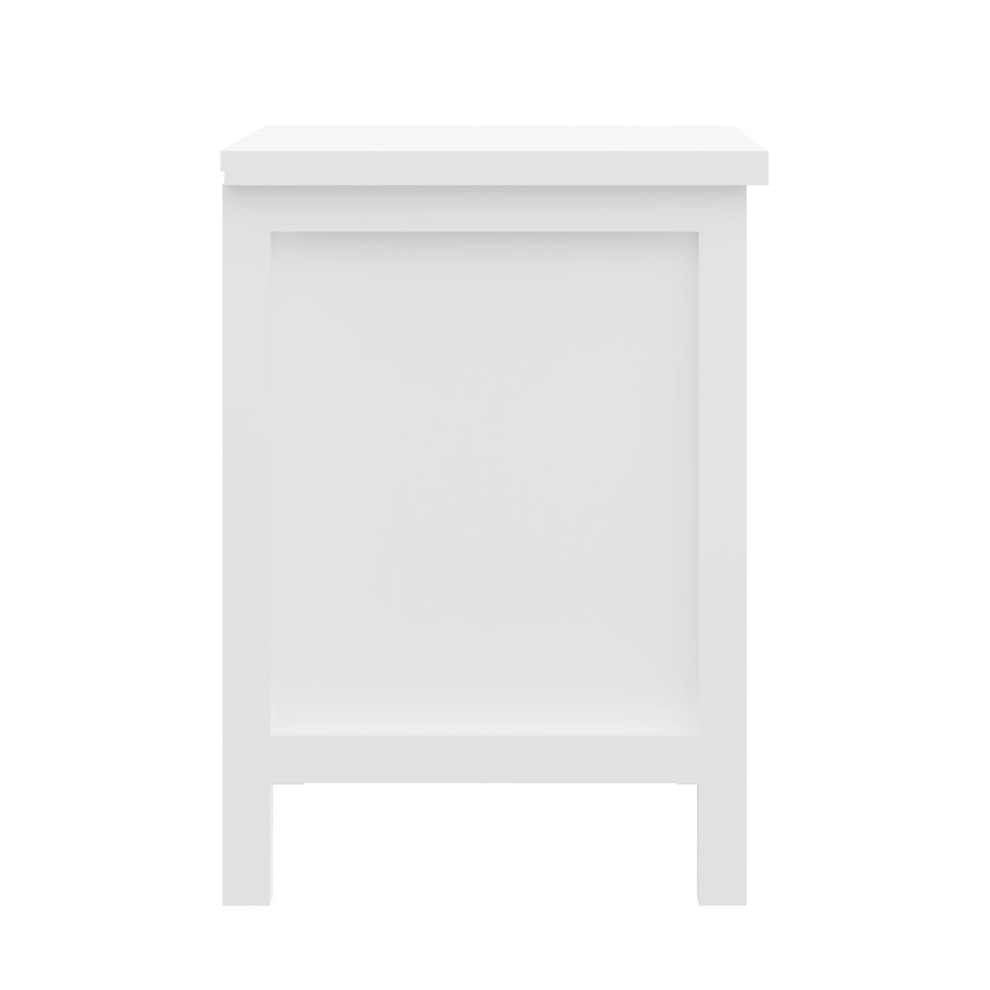 Versatile Solid Wood Night Stand With Drawers For Living Room And Bedroom - White - The Sleep Loft - Online Mattress Showroom NYC