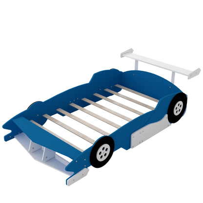 Race Car-Shaped Platform Bed With Wheels - The Sleep Loft - Online Mattress Showroom NYC