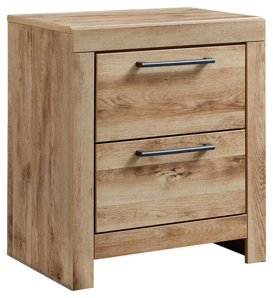 Hyanna - Two Drawer Night Stand - Tan Brown - The Sleep Loft - Online Mattress Showroom NYC