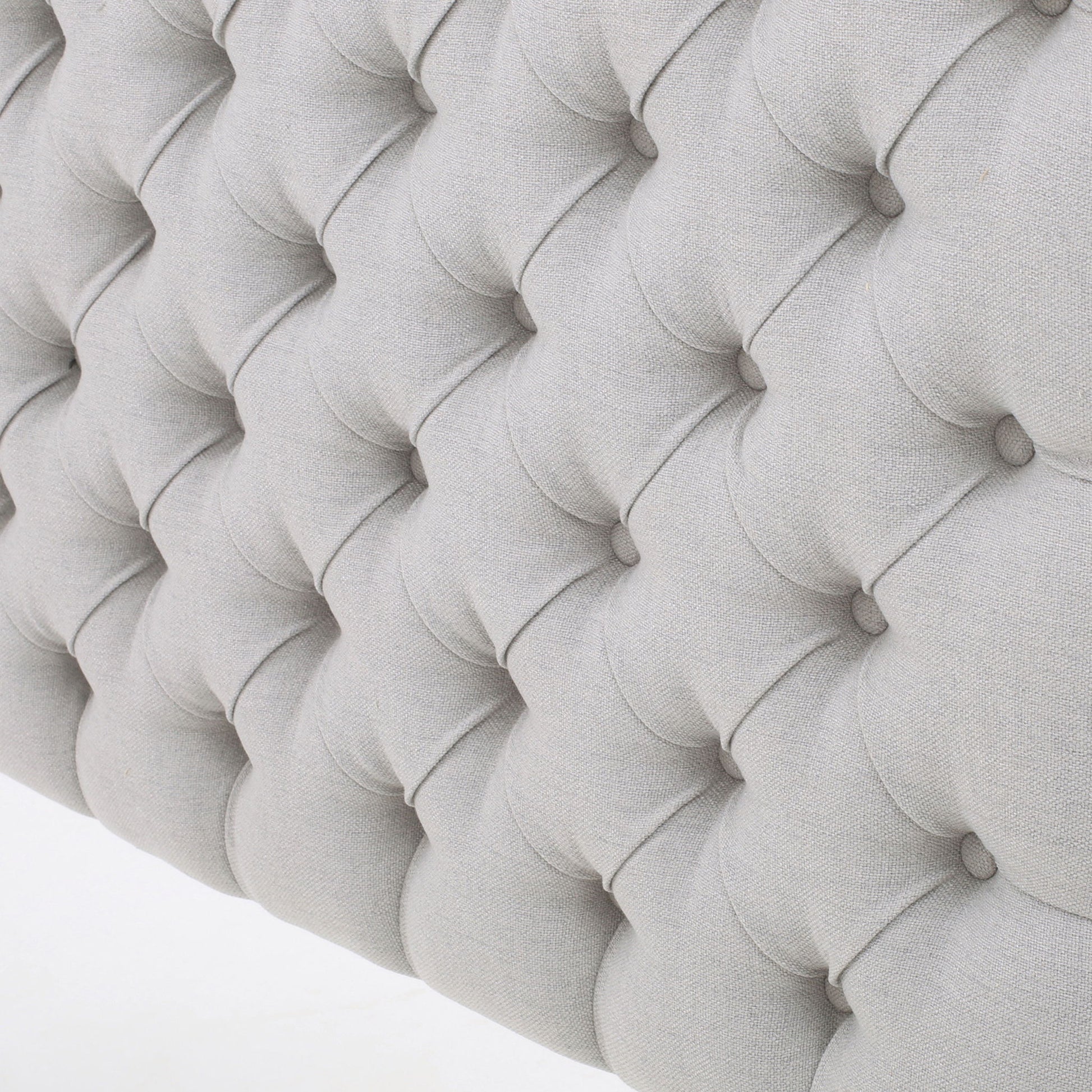 Queen Size Headboard With Button Tufting - Light Gray - The Sleep Loft - Online Mattress Showroom NYC