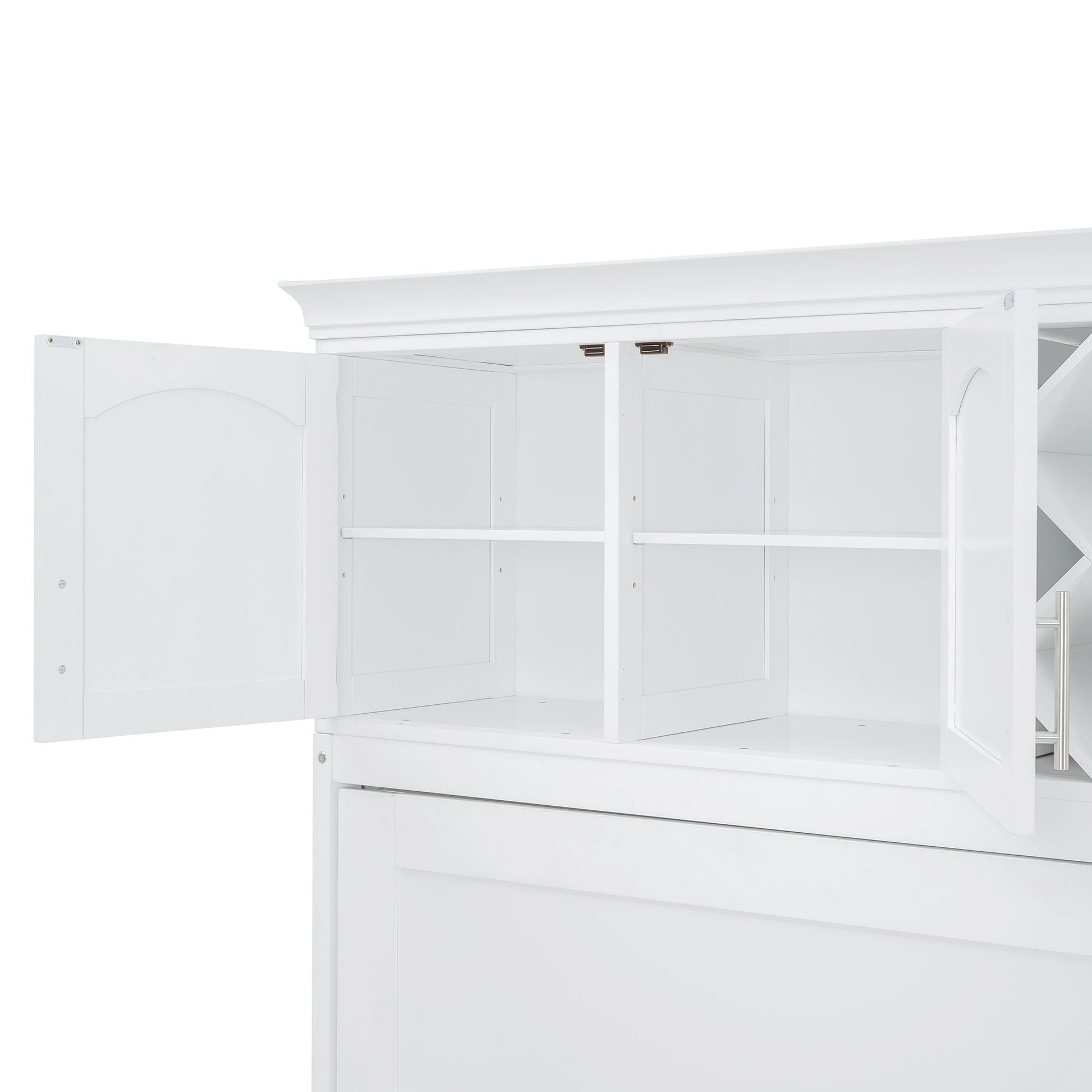 Murphy Wall Bed With Top Cabinets & Wine Rack - The Sleep Loft - Online Mattress Showroom NYC