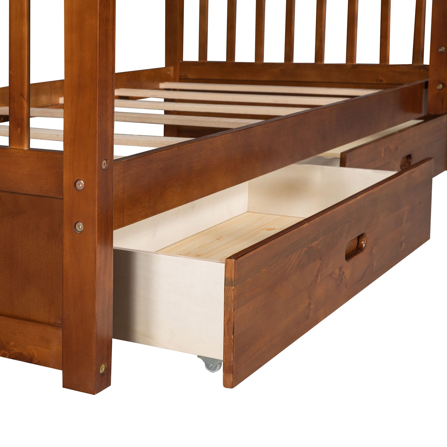 Bunk Bed With Ladders And 2 Storage Drawers - The Sleep Loft - Online Mattress Showroom NYC
