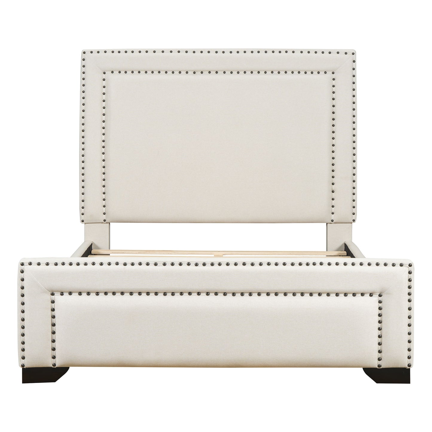 Upholstered Bed With Slats Support, No Box Spring Needed - The Sleep Loft - Online Mattress Showroom NYC