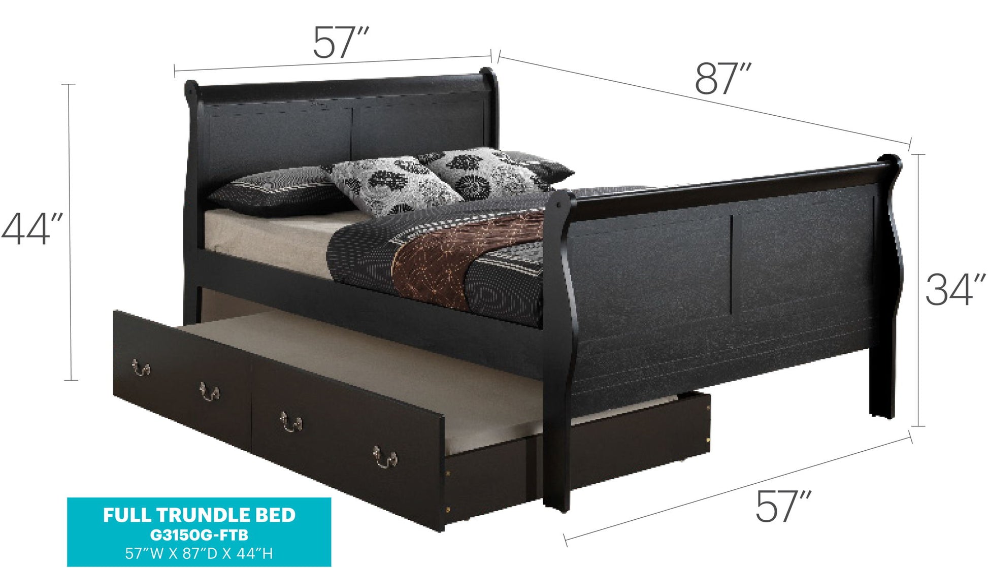 Elegant Trundle Bed With Timeless Charm - The Sleep Loft - Online Mattress Showroom NYC