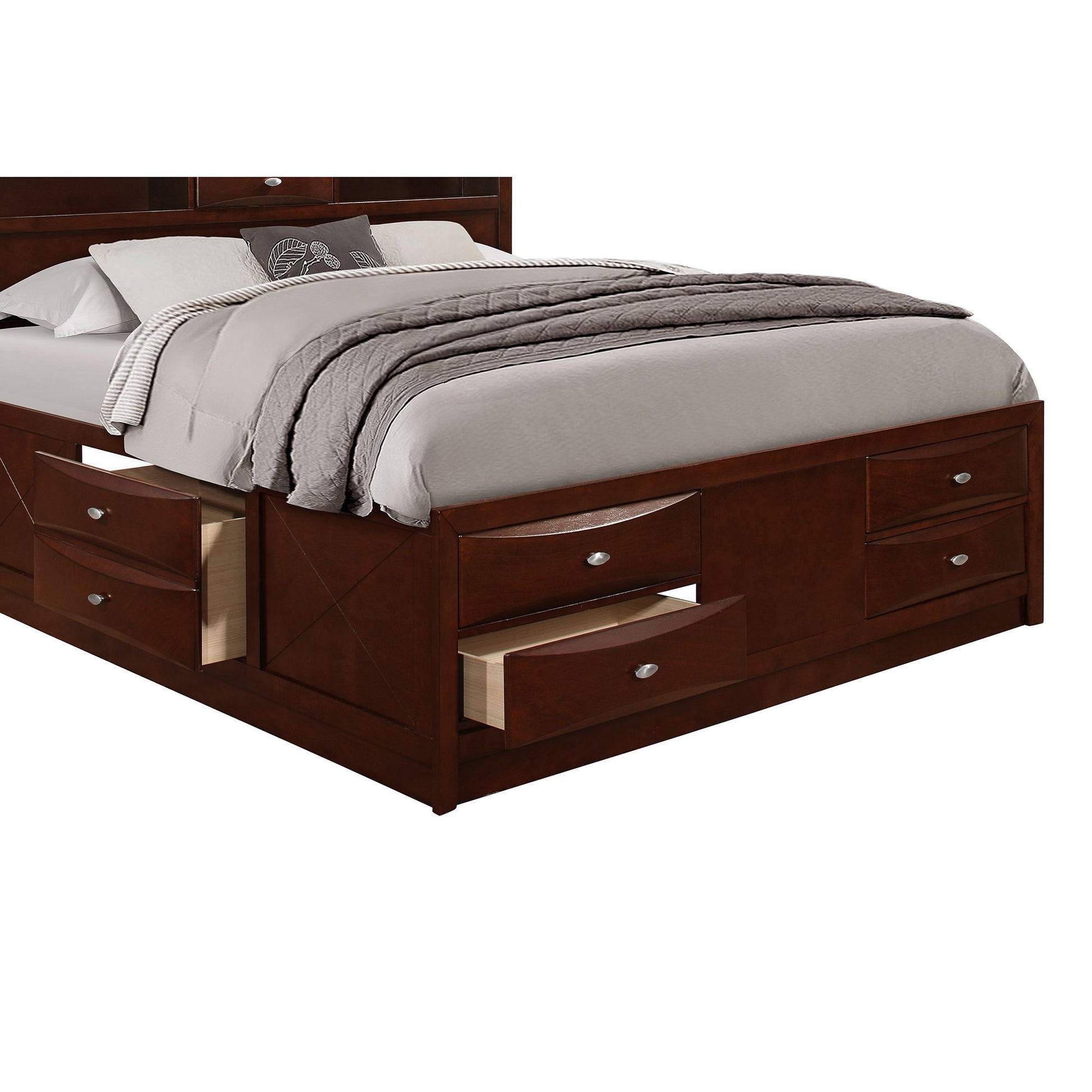 Lucille - Bed With Storage And Bookcase Headboard - The Sleep Loft - Online Mattress Showroom NYC