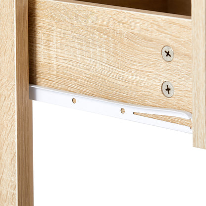 15.75" Rattan End Table With Drawer, Modern Nightstand, Side Table For Living Room, Bedroom - The Sleep Loft - Online Mattress Showroom NYC