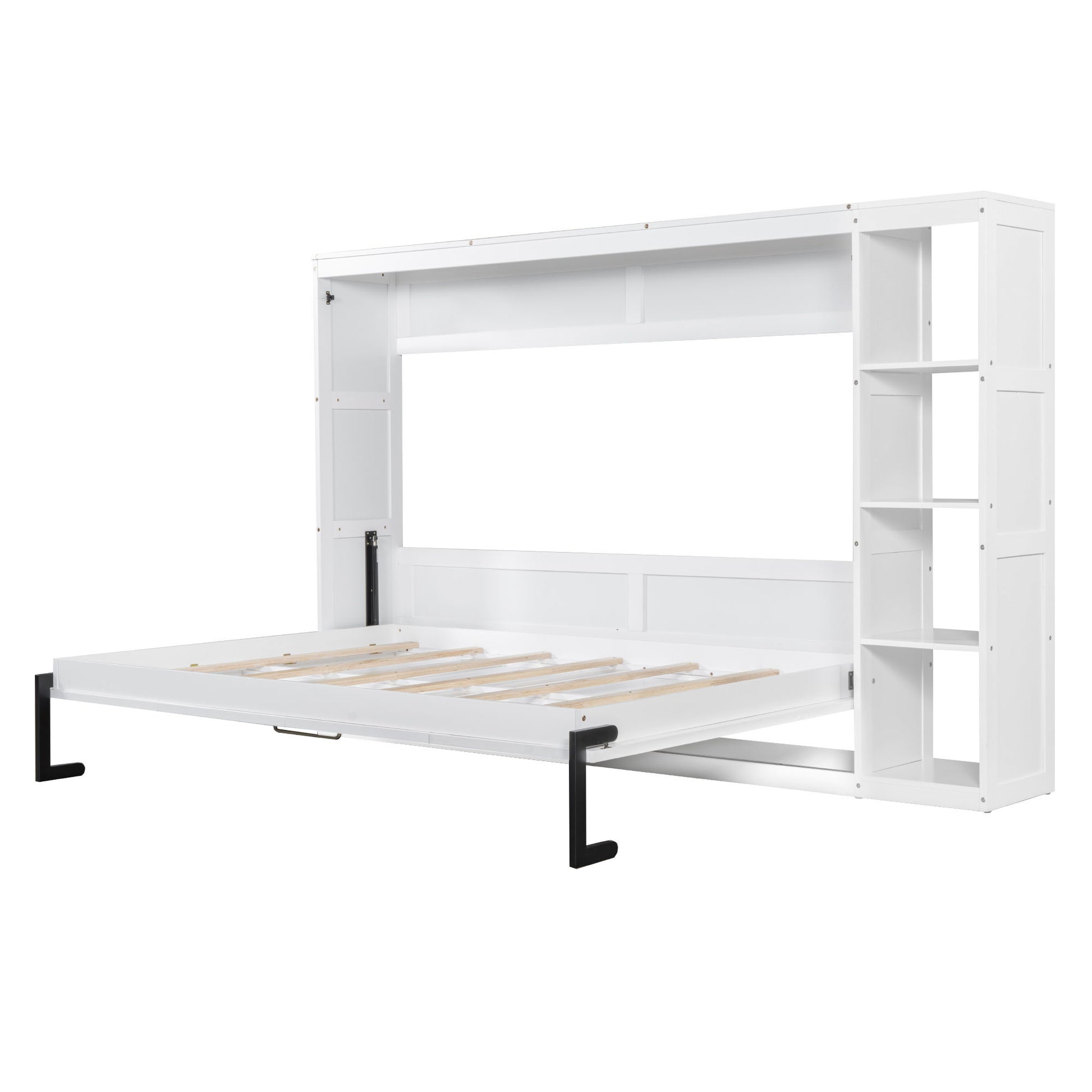 Murphy Bed With Bookshelf And Storage - The Sleep Loft - Online Mattress Showroom NYC