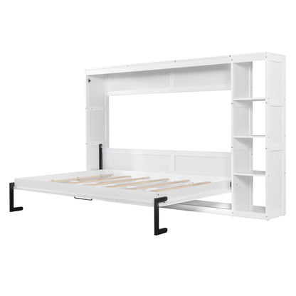 Murphy Bed With Bookshelf And Storage - The Sleep Loft - Online Mattress Showroom NYC