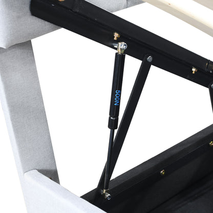 Upholstered Platform Bed With A Hydraulic Storage System - The Sleep Loft - Online Mattress Showroom NYC