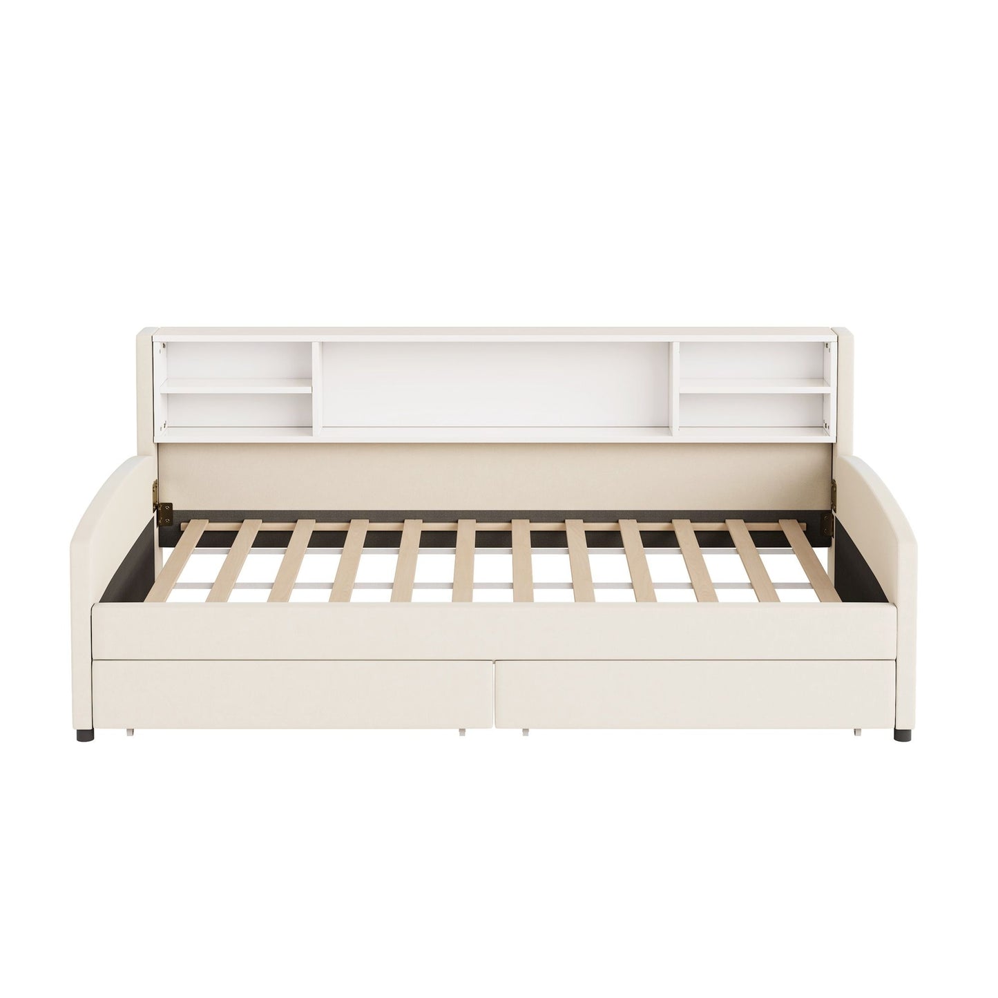 Luxurious Upholstered Platform Bed With Storage Drawers - The Sleep Loft - Online Mattress Showroom NYC