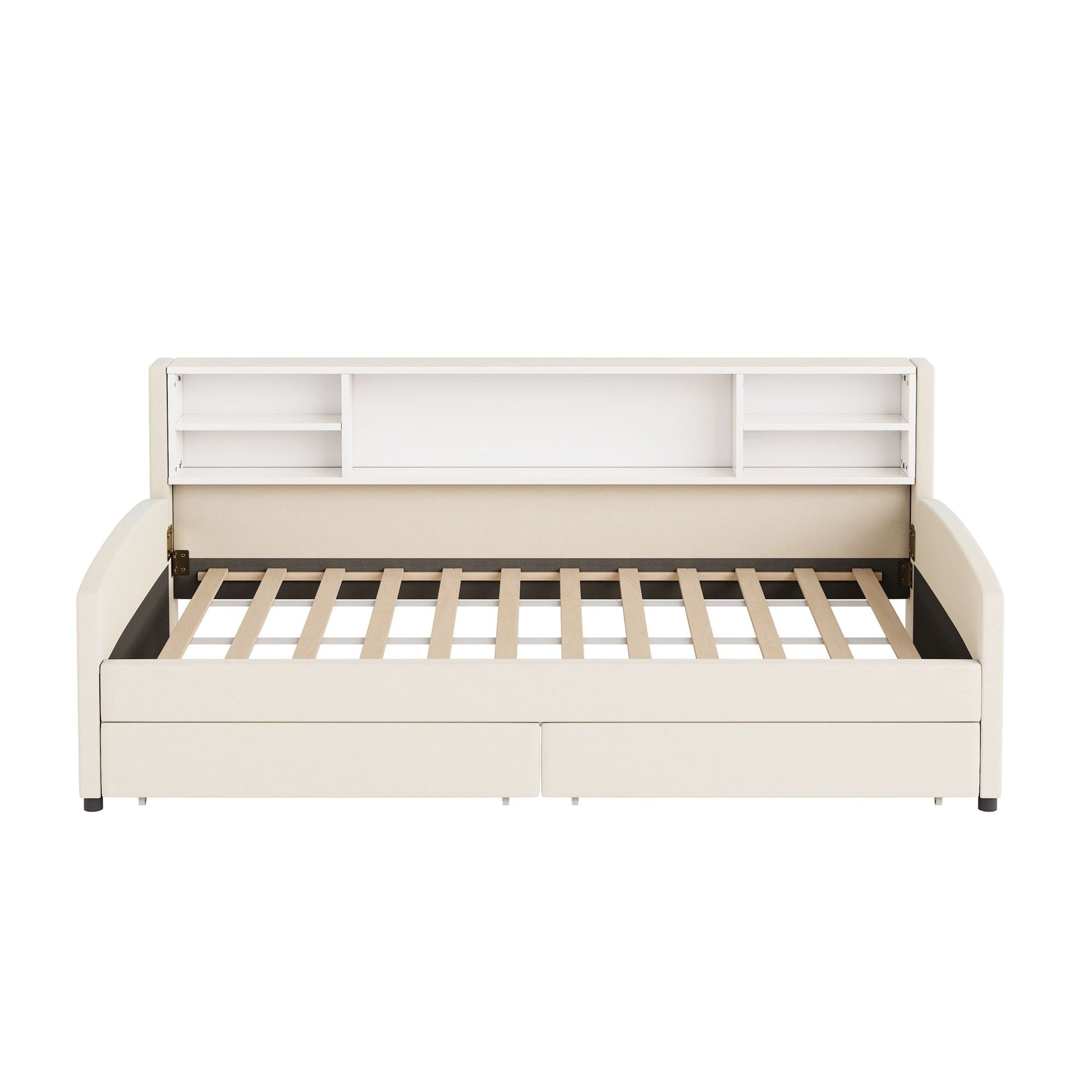 Luxurious Upholstered Platform Bed With Storage Drawers - The Sleep Loft - Online Mattress Showroom NYC