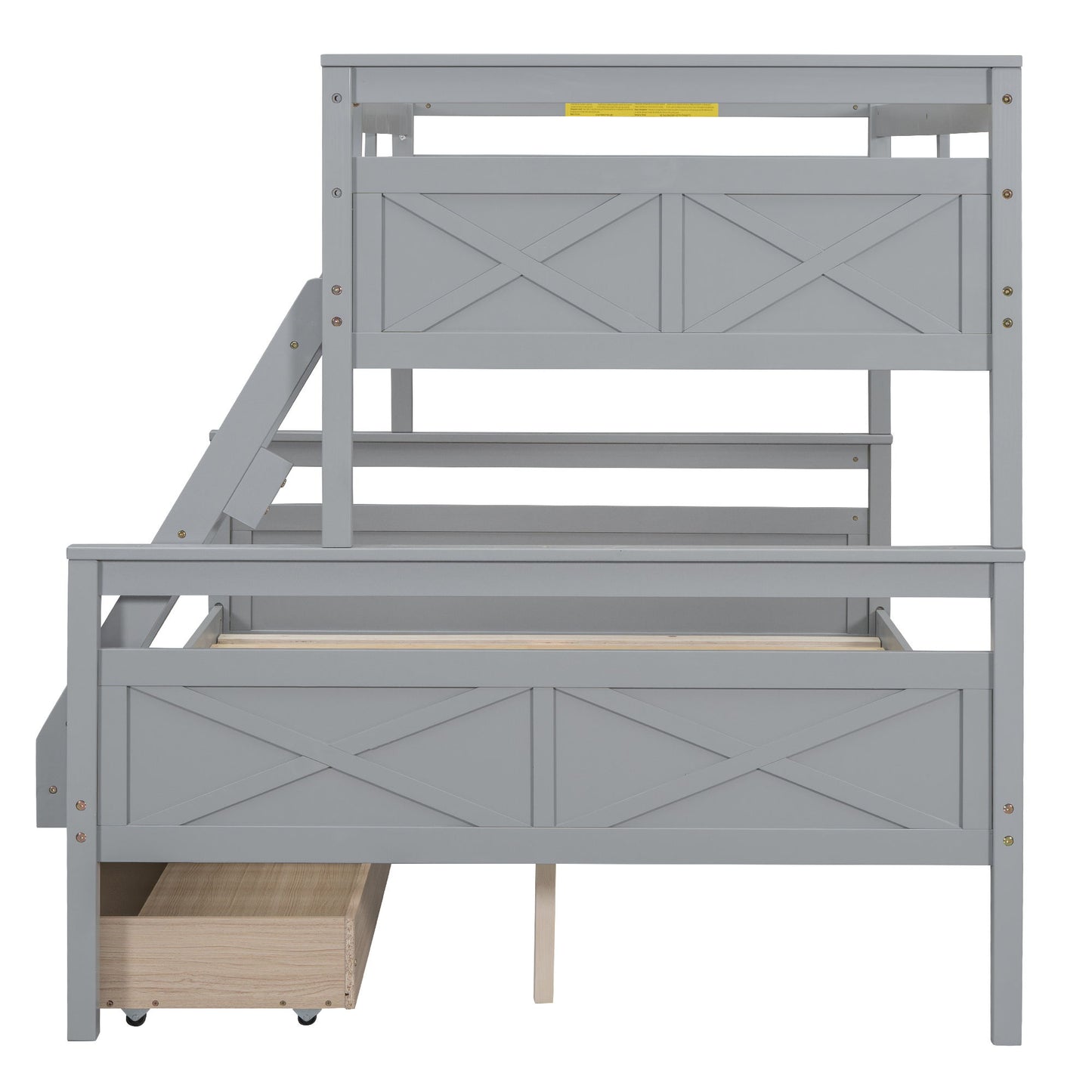 Bunk Bed With Ladder And Safety Guardrail - The Sleep Loft - Online Mattress Showroom NYC