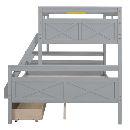 Bunk Bed With Ladder And Safety Guardrail - The Sleep Loft - Online Mattress Showroom NYC