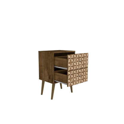 Liberty - Nightstand With 2 Drawers For Bedroom - The Sleep Loft - Online Mattress Showroom NYC