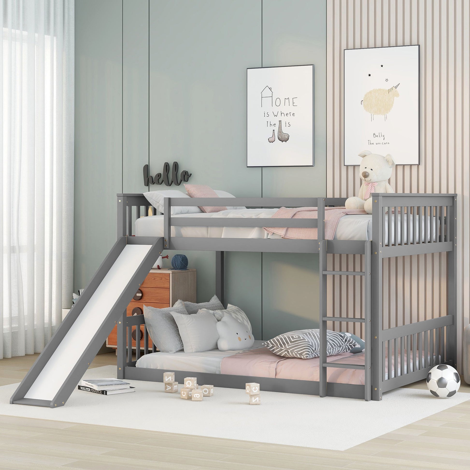 Bunk Bed With Slide And Ladder - The Sleep Loft - Online Mattress Showroom NYC