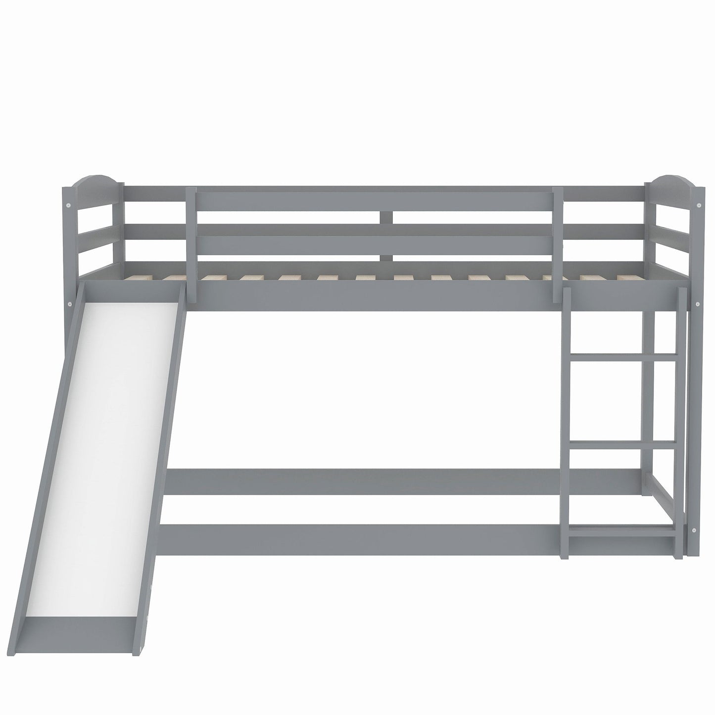Durable Bunk Bed With Convertible Slide And Ladder - The Sleep Loft - Online Mattress Showroom NYC