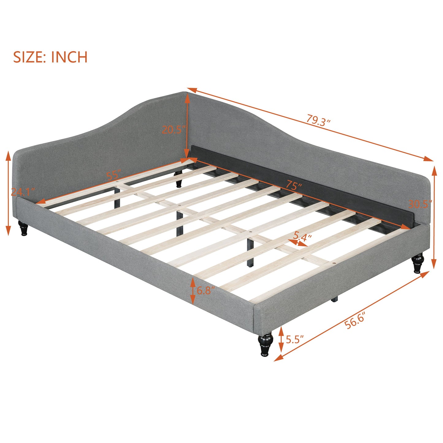 Modern L Shaped Daybed With Legs - The Sleep Loft - Online Mattress Showroom NYC