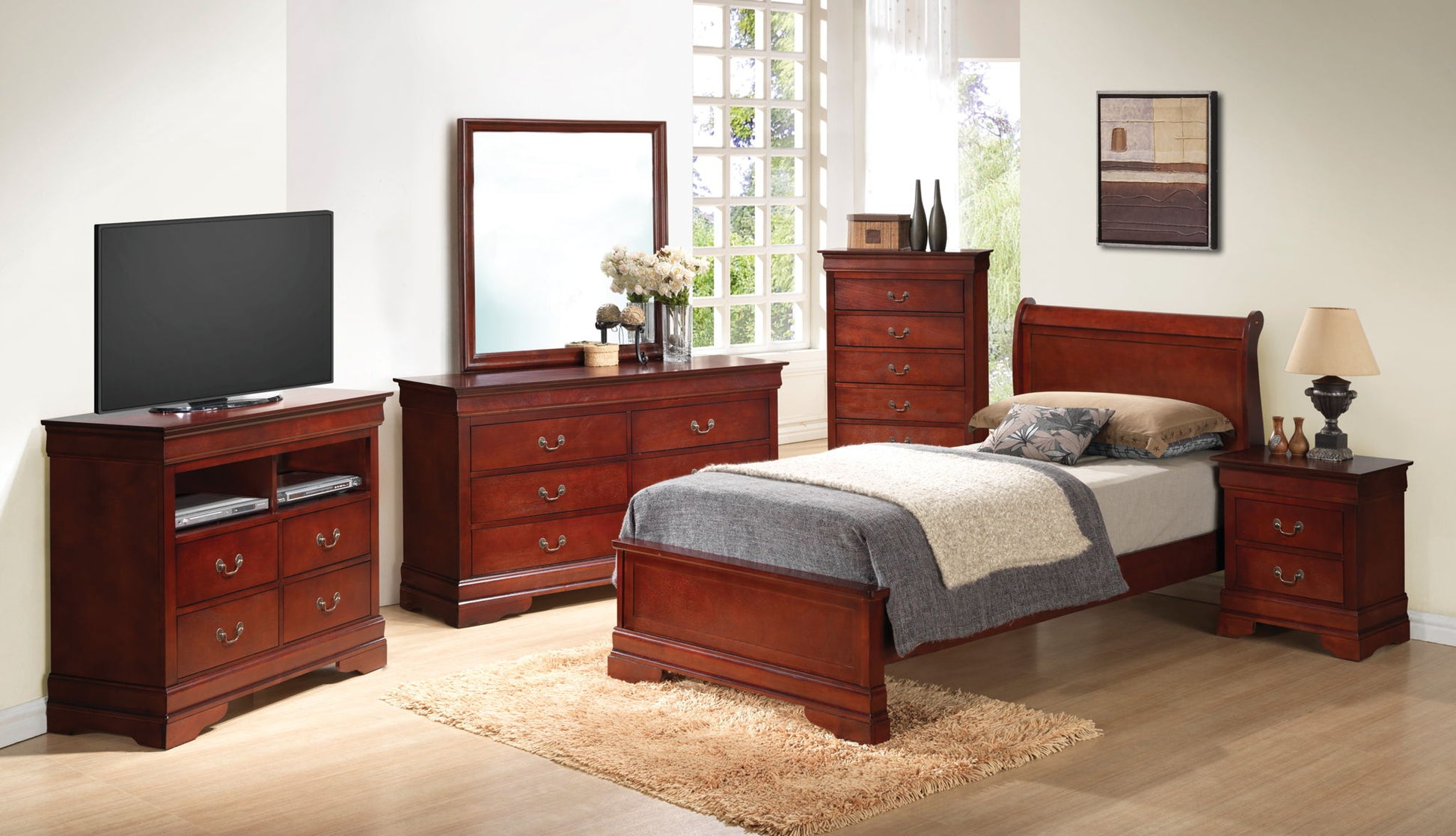 Sleigh Bed With Low Footboard - The Sleep Loft - Online Mattress Showroom NYC