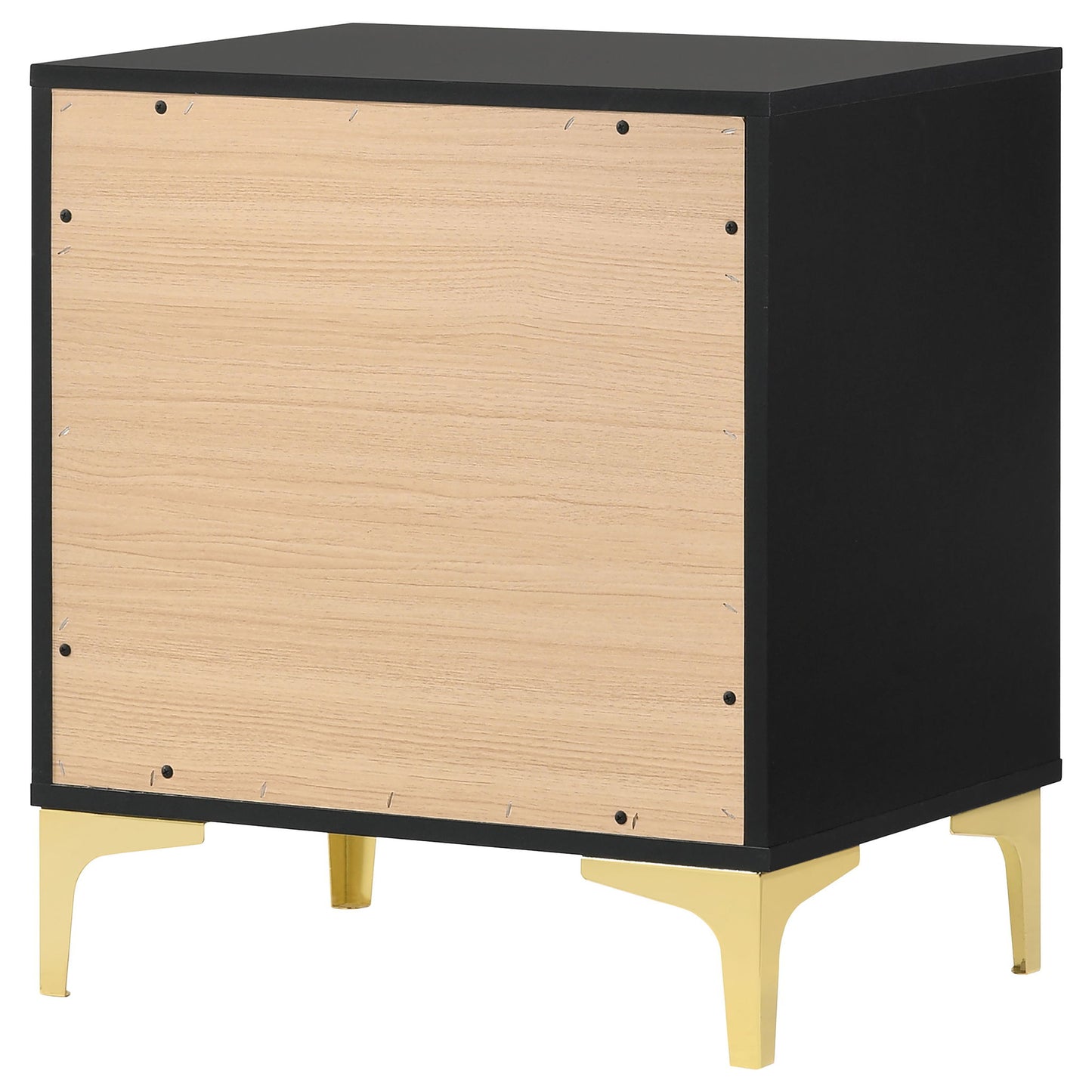 2 Drawer Rectangular Nightstand - Black - The Sleep Loft - Online Mattress Showroom NYC